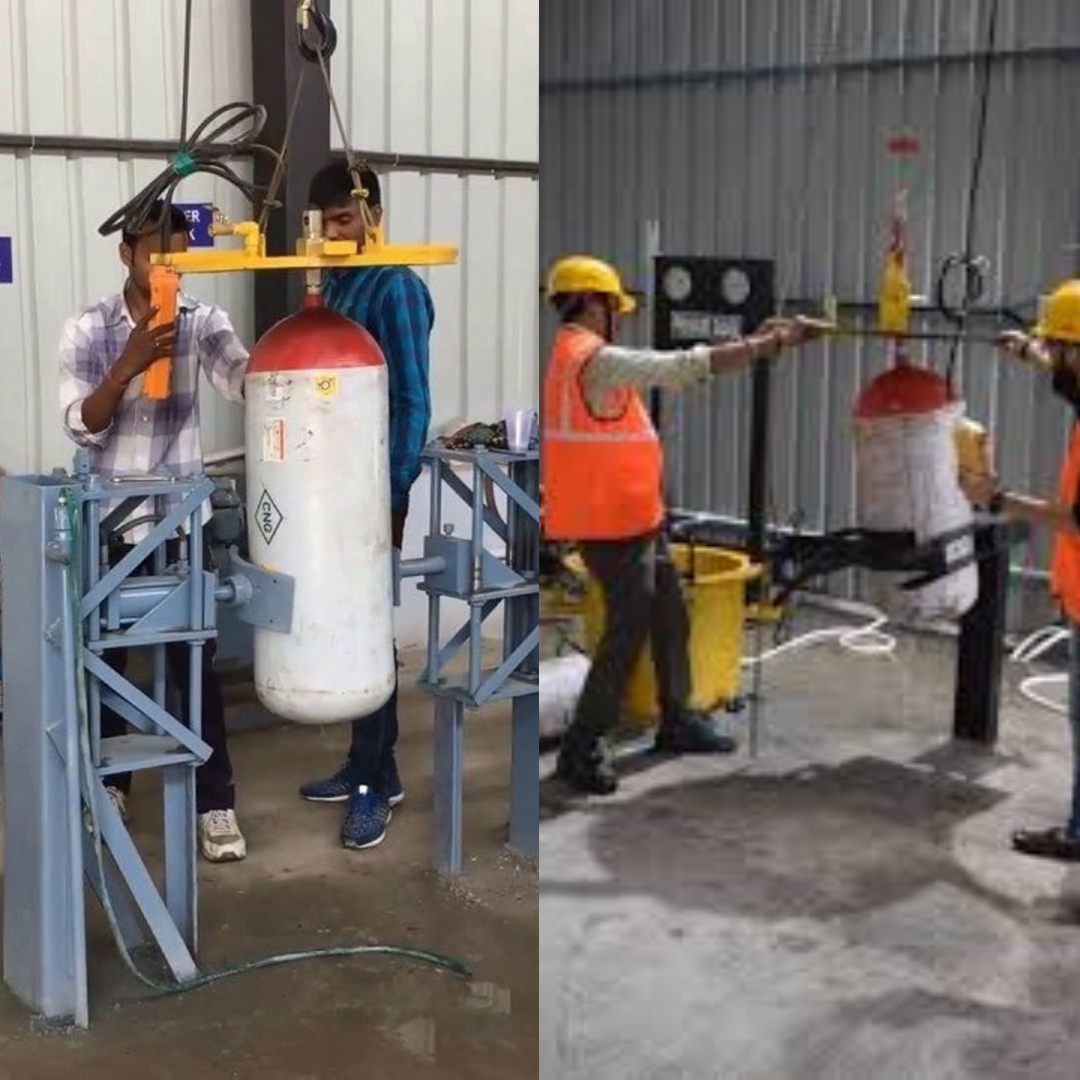 Testing Procedure of Type 3 & 4 CNG Cylinder